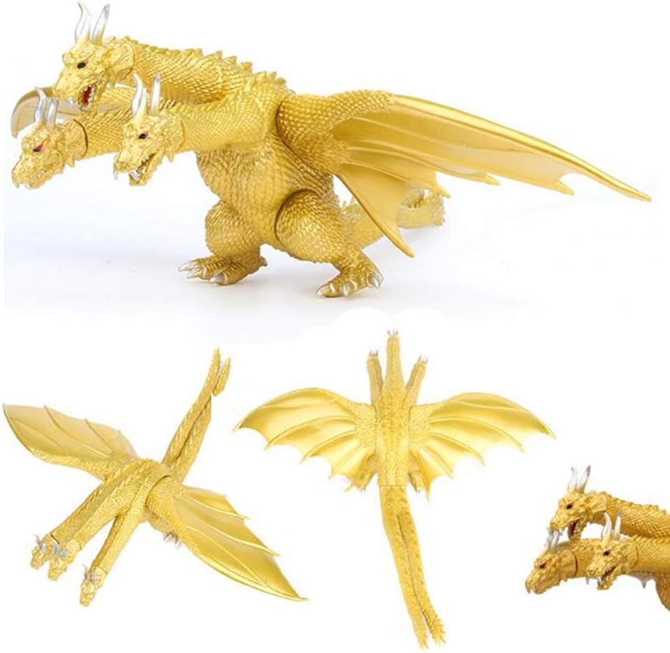 goldenweek Godzilla King of Monsters King Ghidorah Toys for Kids Children Fans (8.6”)