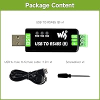 Vista 2 de waveshare USB industrial al convertidor bidireccional RS485 a bordo de circuitos múltiples CH343G originales