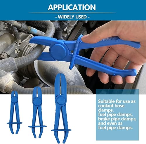 Miniatura 6 de Juego de alicates para manguera, alicates de abrazadera de línea para mangueras flexibles, líneas de gas, radiador, freno, refrigerante y