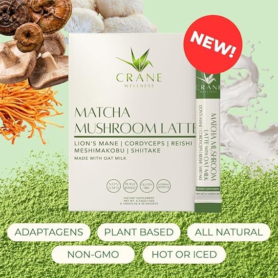 Mezcla Matcha con Hongos 30 Sachets Base de Avena miniatura 2