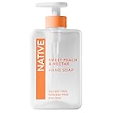 Native Liquid Hand Soap, Sweet Peach & Nectar, Sulfate & Paraben Free, Naturally Derived Ingredients, 13 oz