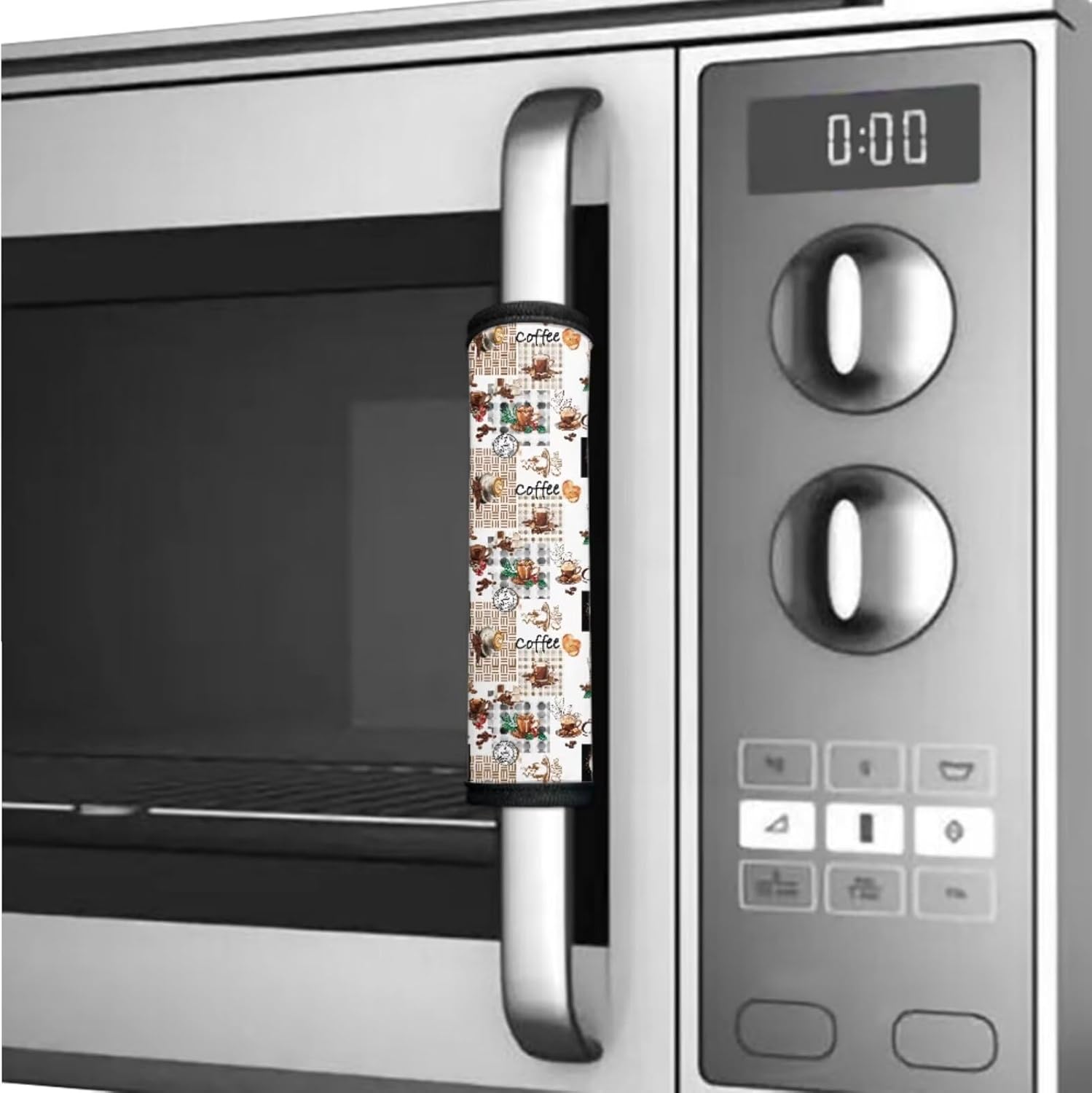 Coffee Refrigerator Handle Covers Appliance Handle Covers Set of 6 Decorations Fridge Door Handle Cover Washable Cloth Microwave Oven Refrigerator Door Handle Cover Protector