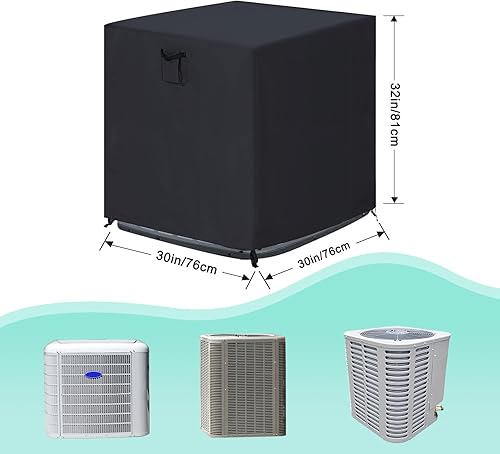 Miniatura 8 de ABCCANOPY Cubierta protectora impermeable para muebles de exterior, cubierta cuadrada universal para muebles, 30 x 30 x 32 pulgadas, color beige