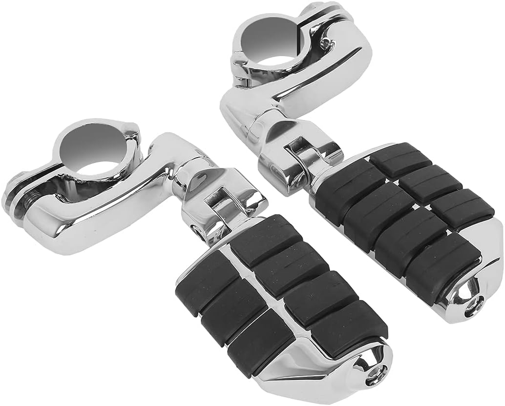 Green-L Adjustable Highway Footpegs Engine Guard Footrest with Mounts Fit for Honda Harley 32mm Crash Bar (B)