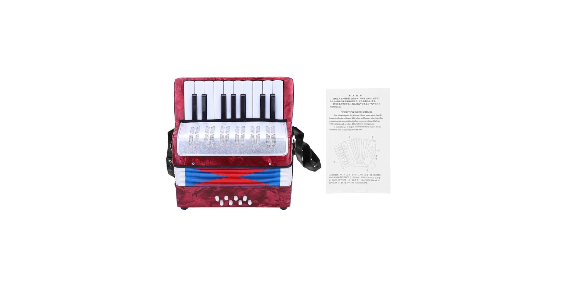 アコーディオン ピアノ ミニアコーディオン 音楽 演奏 子ども 練習 Amazon | ミニ アコーディオン ピアノアコーディオン 軽量