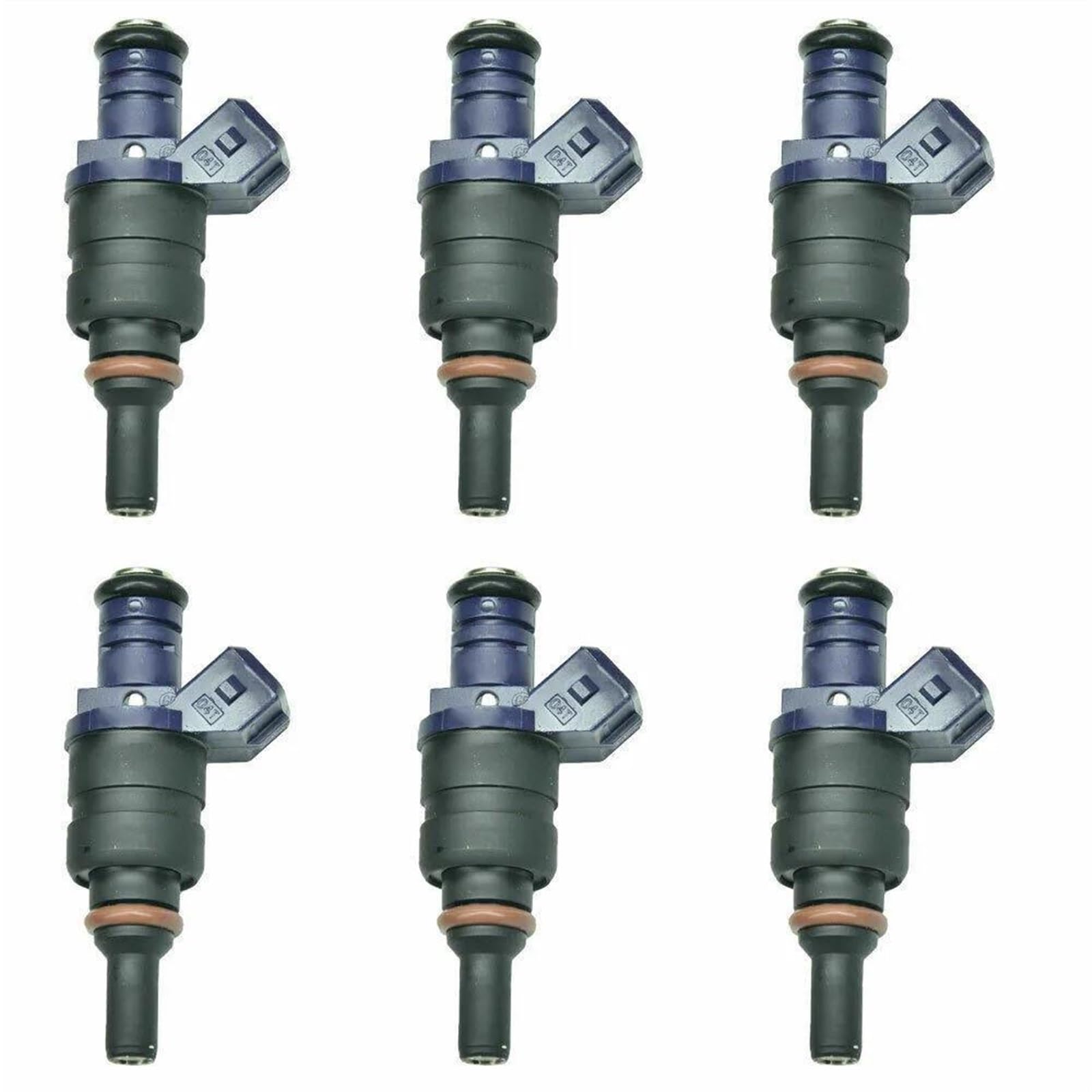 Inyectores de combustible para automóvil 6 piezas, para BMW 330CI, 330I, 530I, X3, X5, Z3, Z4 3.0L, Plástico y metal, Válvula de inyección de combustible, 6 puertos