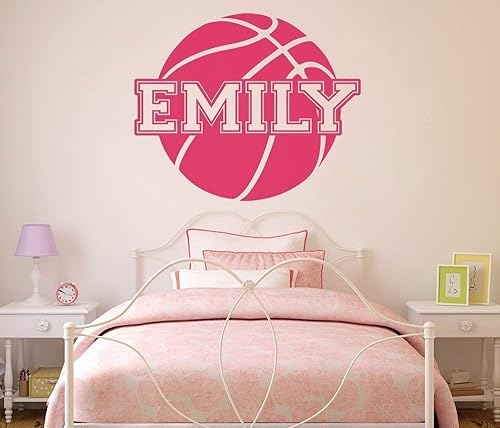 Miniatura 3 de Basketball Custom Name Vinyl Wall Decal Sticker for Boys+Girls