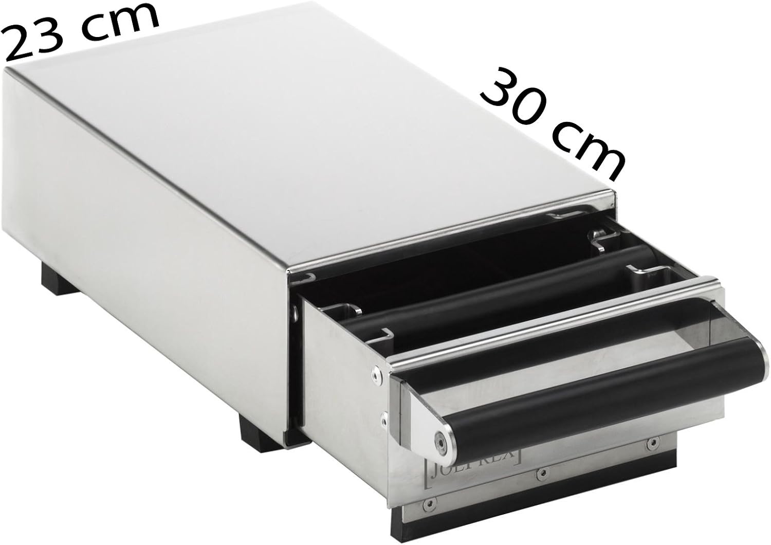 JoeFrex Espresso Knock Box Drawer S - Coffee Ground Knock Container - Espresso Knockbox for Barista - Stainless Steel - Size: 9.06" W x 11.81" D x 4.33" H W: 23cm x D: 30cm x H: 11cm