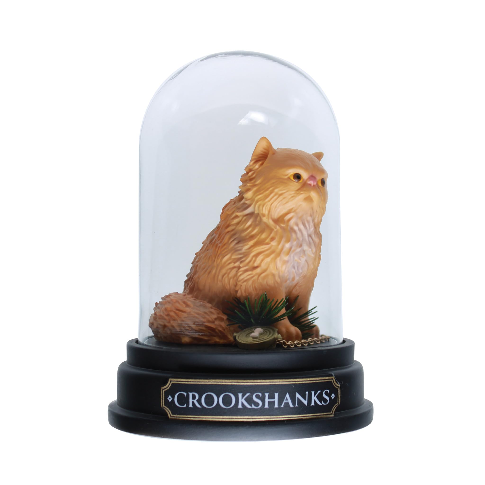 Enesco The Wizarding World of Harry Potter Crookshanks The Cat Curiosity Cloche Miniature Figurine, 3.75 Inch, Multicolor