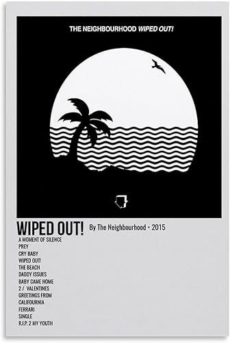 ARMERI Póster de música del vecindario, impresiones en lienzo HD para pared, arte de pared, estética, decoración de 12 x 18 pulgadas (11.8 x 17.7 in)