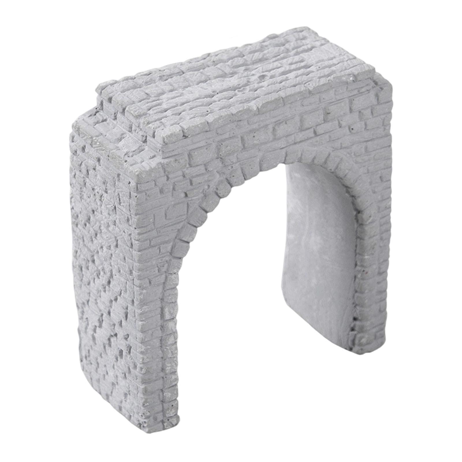 Modello di portale di tunnel ferroviario a scala N, struttura in pietra, in gesso, accessorio di simulazione in miniatura, adatto ai bambini, 5.31 x 2.42 x 6 cm