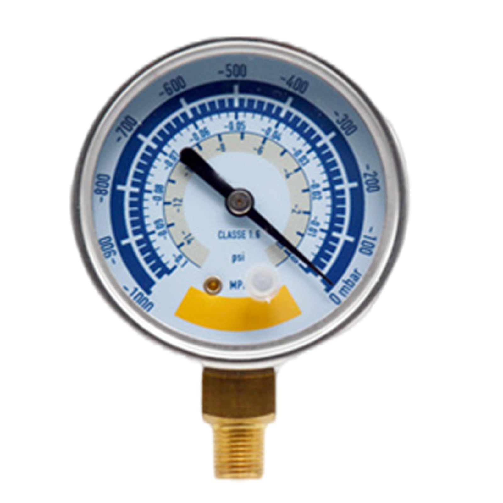 Jazuaiao Small Vacuum Gauge Vacuum Gauge Pressure Gauge Accurate Air Instrument 63Mm / 80Mm 0-14Psi Dials Display 1 / 8Inch Connector Vacuum Automotive