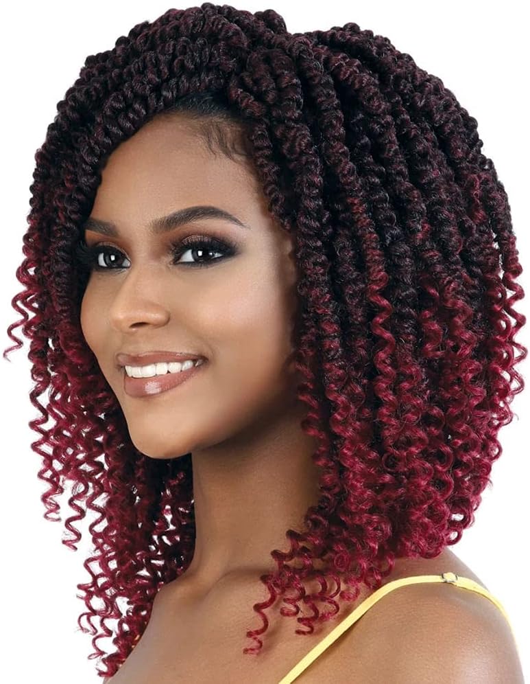 Motown Tress (C.passn103 Passion Twist - 36 Loops - 10 Inch - 4 Packs) - Synthetic Crochet Braiding Hair in T1B_27