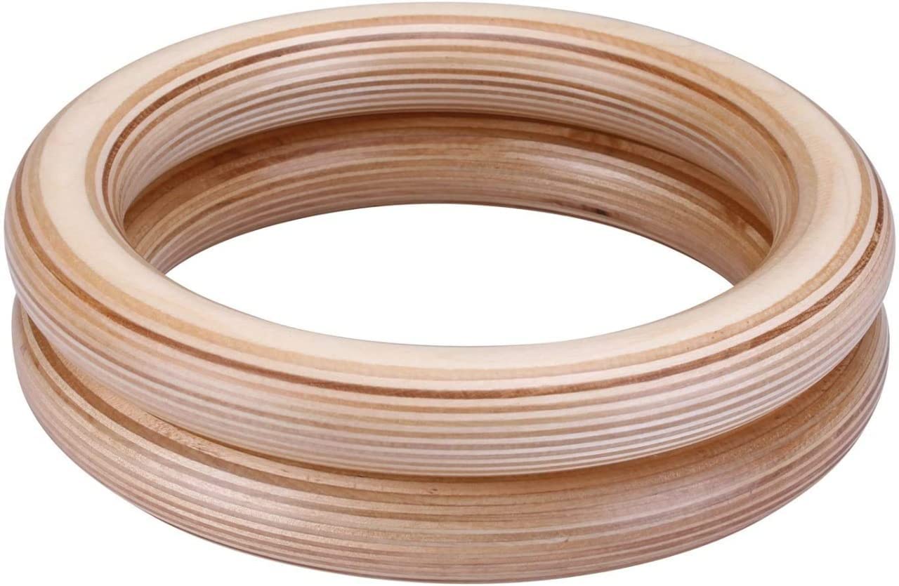 USC Gymnastics Rings/Roman Ring (ONLY Rings) Calisthenic Rings for Cross Fitness Functional Training & Home Gym Workouts-image-13