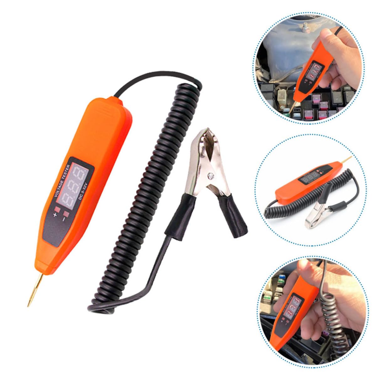 MAGICLULU 4 Pièces Stylo De Test De Tension Testeur De Fusible De Tension De Voiture Testeur De Tension Numérique Testeur Électrique Automobile Testeur De Fusibles De Voitures Outil Abdos