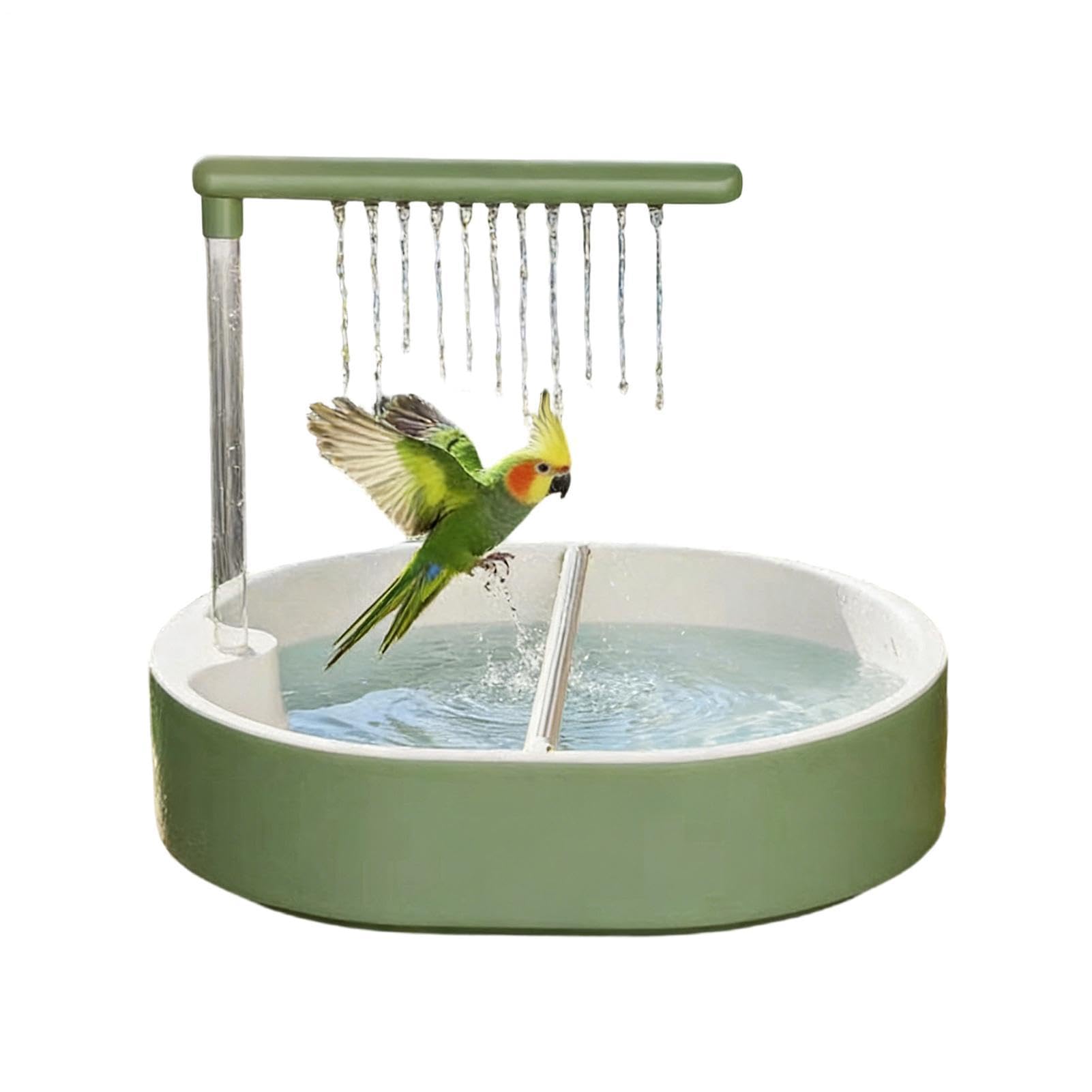 Bebedero Automático para Aves Fuente Automática con Alimentación USB | Ducha para Pájaros para Periquito, Agapornis, Ninfa, , Lovebird, Africana