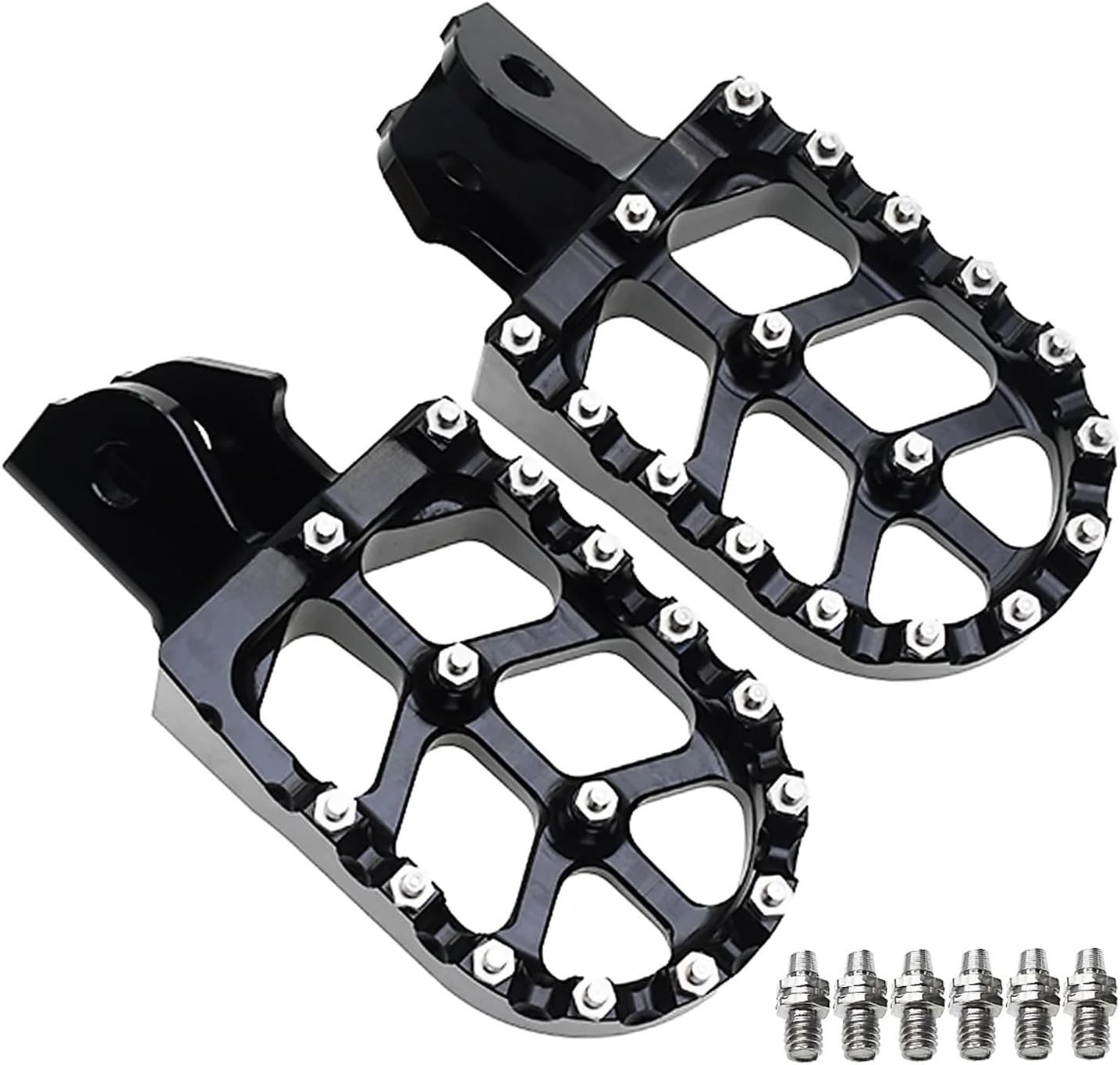 Motorcycle pedal Off-Road Electric Motorcycle Floor Boards Rests Pedals Footpegs Bracket Surron Sur-Ron Light Bee X Light Bee S Universal Parts(Black)