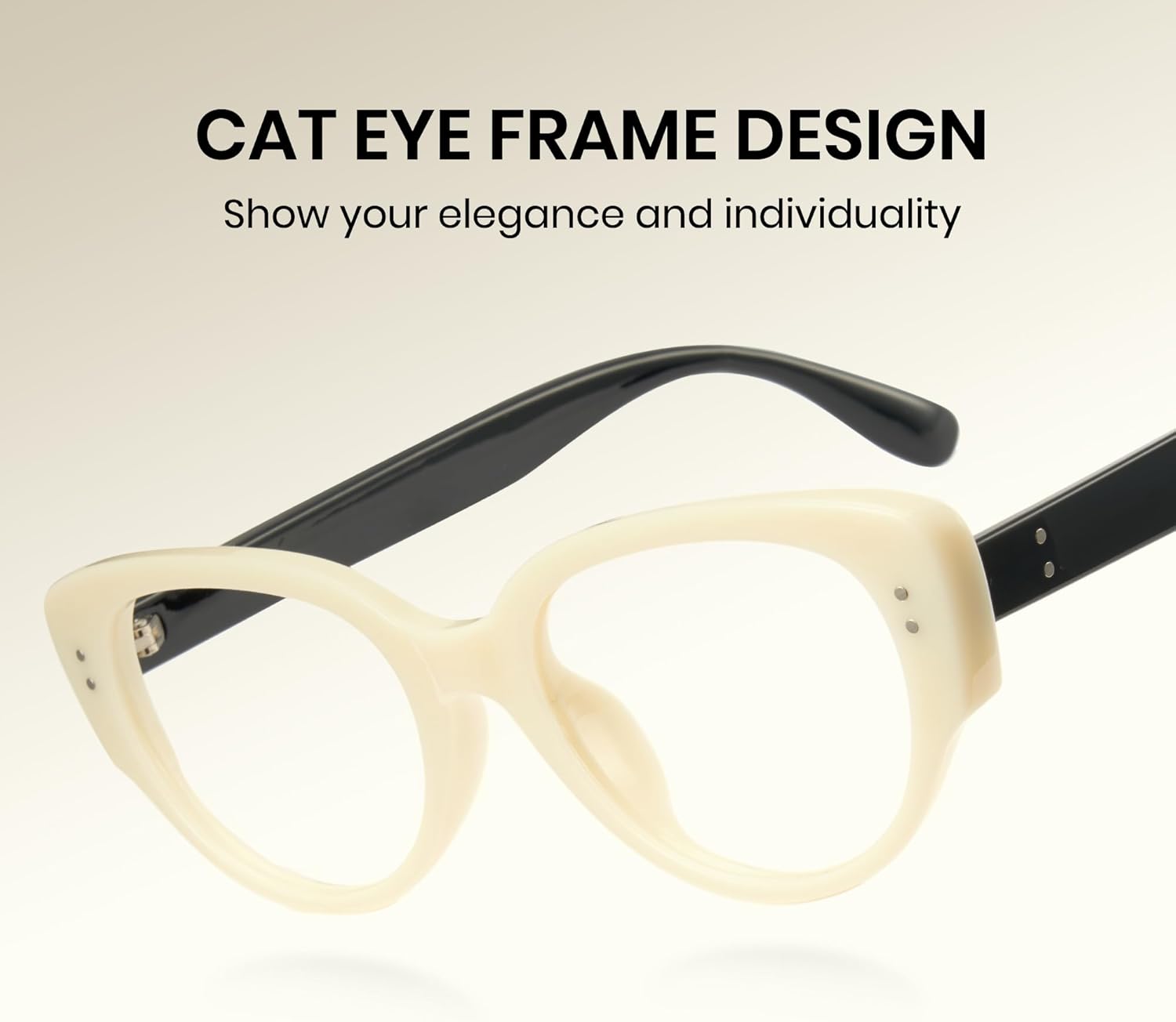 Cyxus Cat Eye Blue Light Glasses for Women Fashion Glasses Reduce Eye Strain UV Blocking for Computer Screen 8194 - Image 5