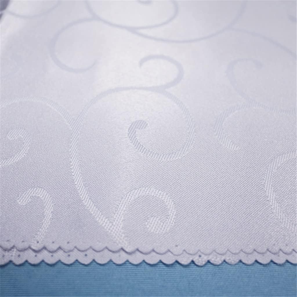 10pcs Damask Slivery White Table Cloth Napkins for Wedding Decoration Colored Polyester Event Party (Color : 9, Size : One Size) (8 One Size)