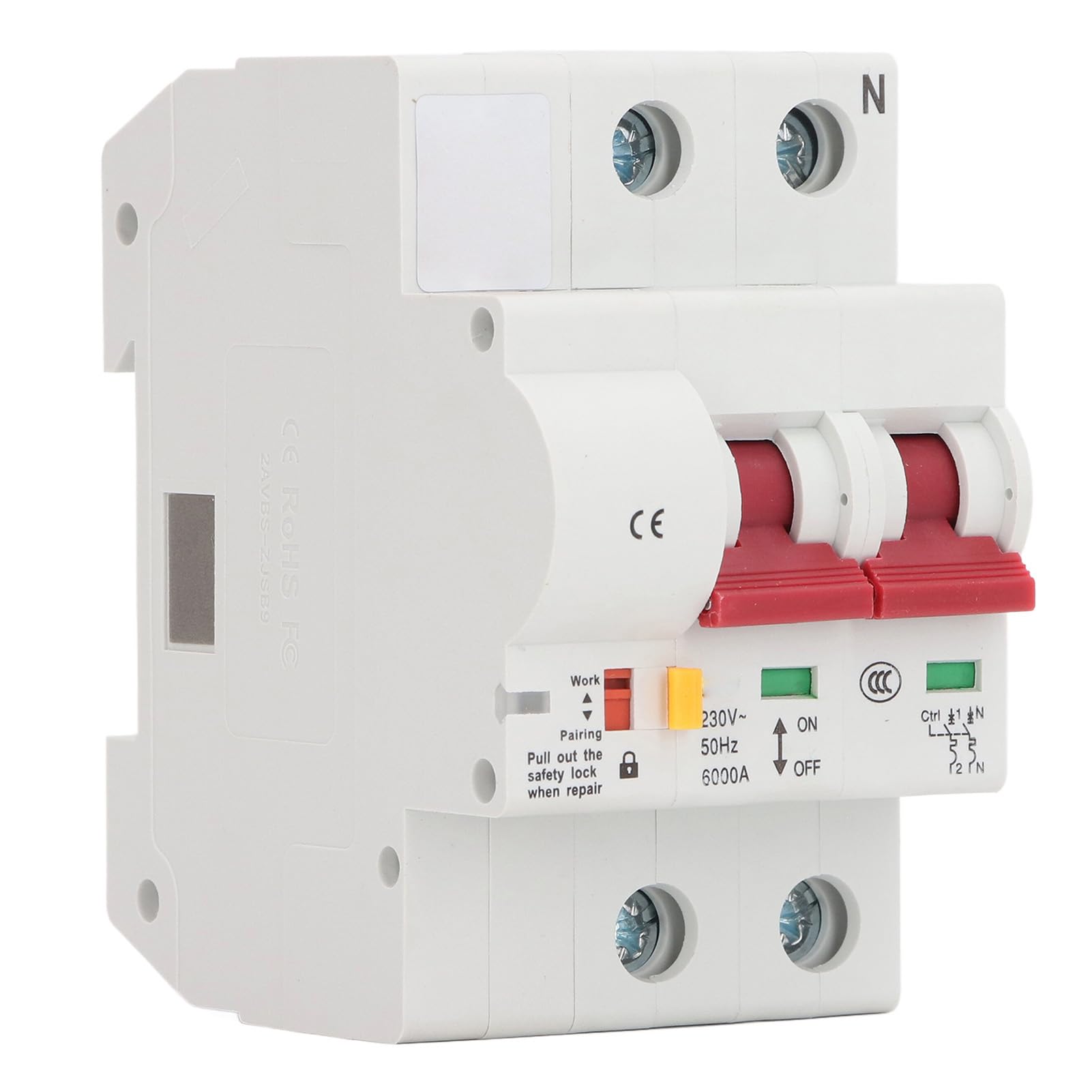 Disjoncteur intelligent AC 230V 2 pôles 100A commande vocale et protection tableau - 8