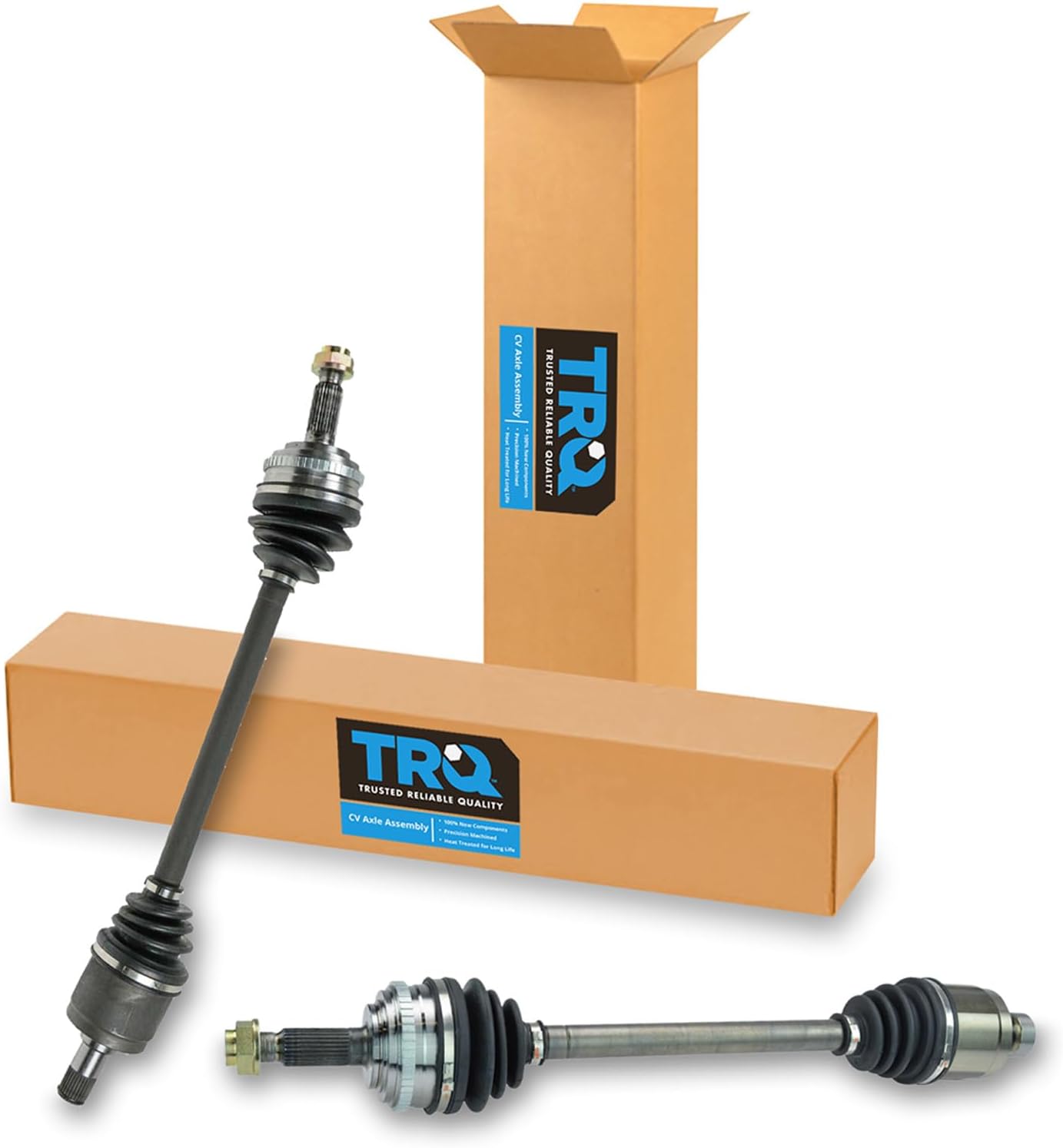 TRQ Front Driver and Passenger Side CV Axle Assembly Set 2 Piece Compatible with 1999-2004 Honda Odyssey
