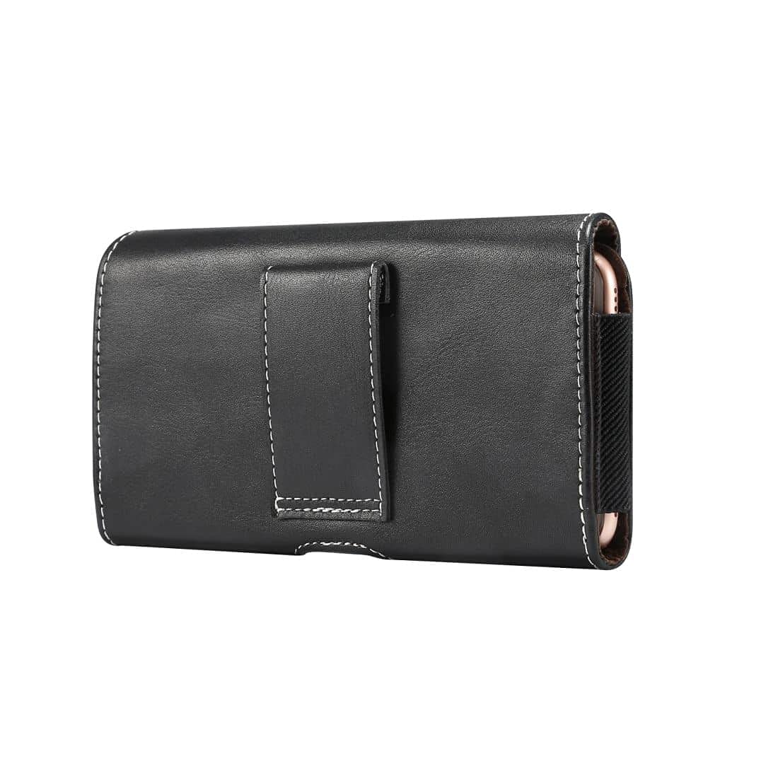 Étui Housse en Cuir Horizontal avec Boucle de Ceinture de Nouvelle Conception pour Nokia C2 2Nd Edition (2022) - Noir