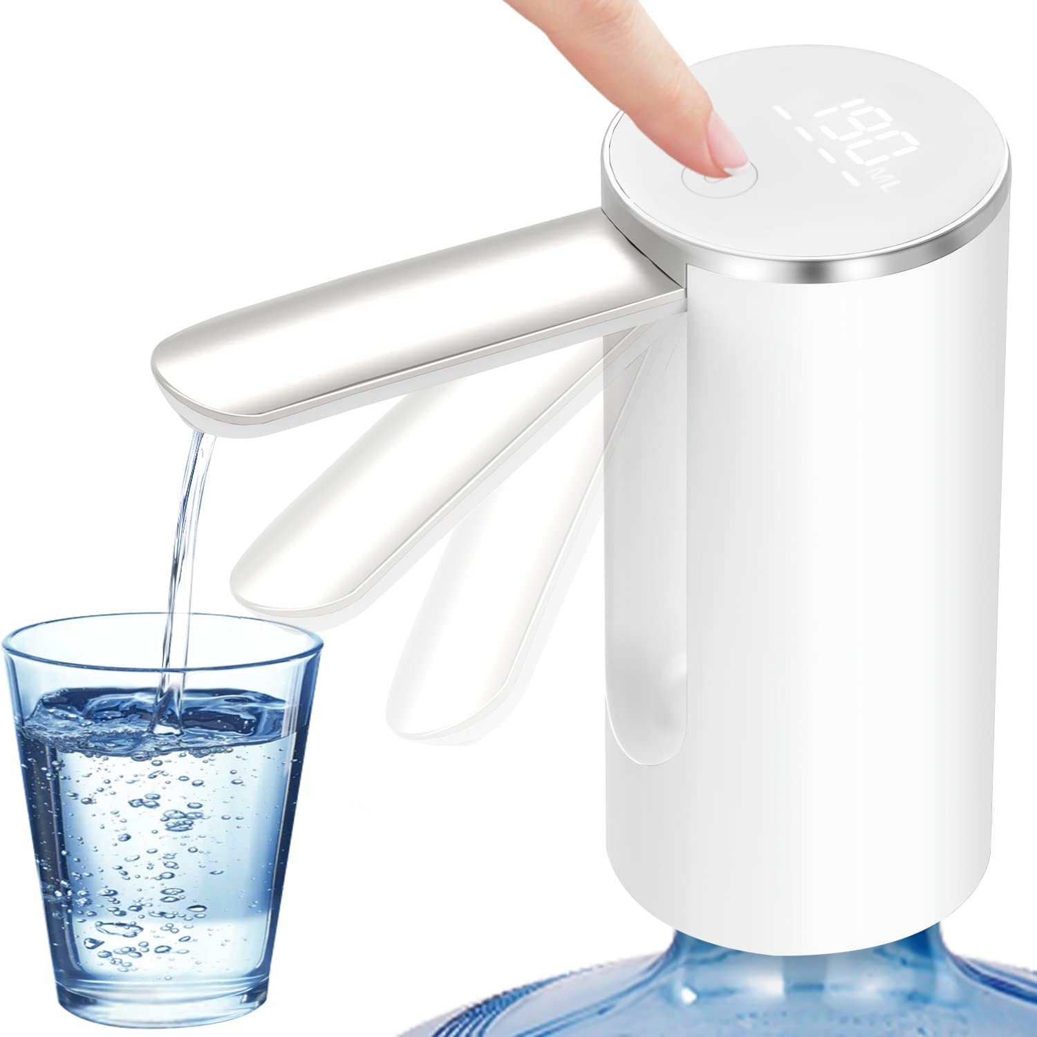 Buy JOYHILL Water Bottle Dispenser, Foldable Electric Water Bottle Pump