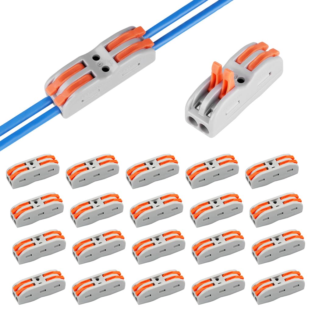 SERPLEX 20Pcs Wire Connector Kit 2 Circuit Inline Splices Cable