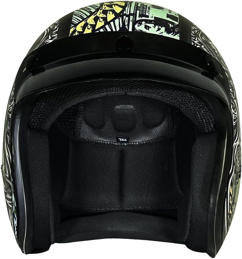 Daytona Helmets 3/4 Shell Open Face Motorcycle Helmet [Graphics]