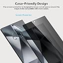 OpenTech® Privacy Tempered Glass Screen Protector Compatible for Samsung Galaxy S25 Ultra with Edge to Edge Coverage and Easy Installation kit gallery image