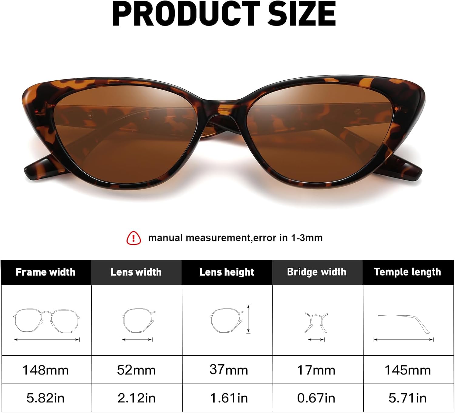 Retro Vintage Narrow Cat Eye Sunglasses for Women 90s Small Chic Style Trendy Sunnies UV400 Protection FZN7514 - Image 5