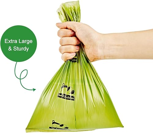 Miniatura 4 de Bolsas para excrementos de perro, 60 rollos/900 bolsas de basura de perro con dispensador y clip para correa, sin perfume, bolsas extra gruesas y