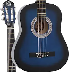 Violão Acústico Infantil Tamanho 1/2 - Azul Náilon MYTH - MT30N