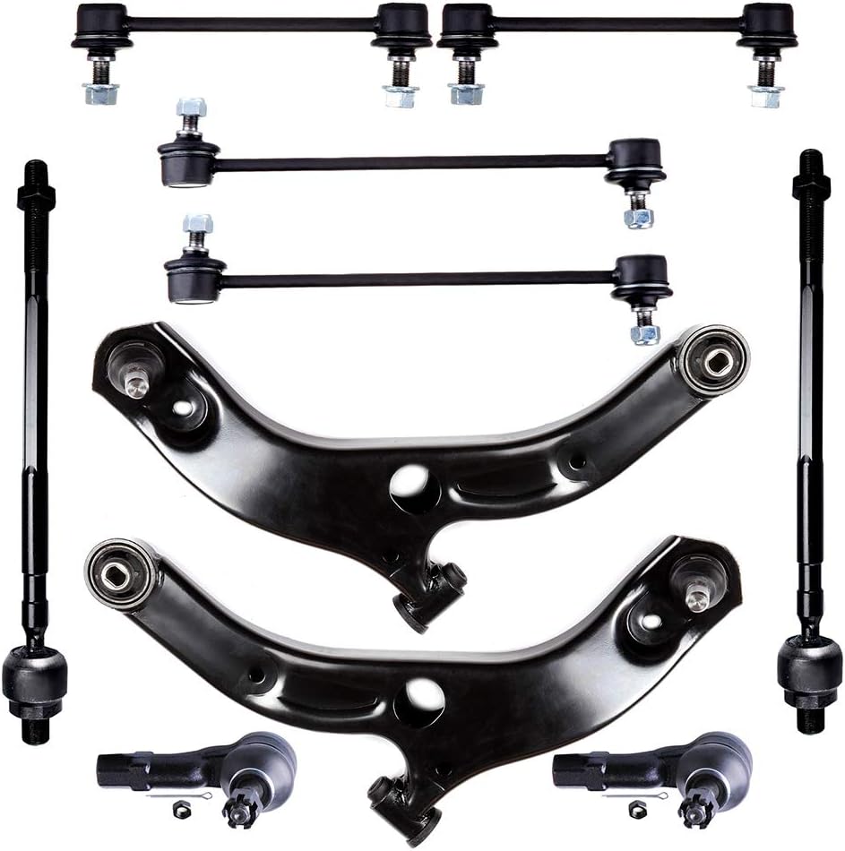 ASAPE Front Control Arm And Ball Joint Tie Rod Suspension Kit Replacement for 2001-2003 for Mazda Protege 2002-2003 for Mazda Protege5-10PCS Set