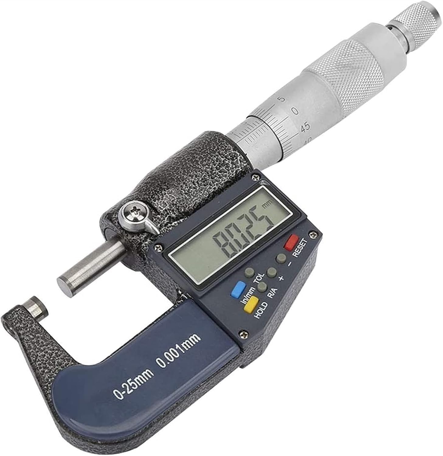Cyfrowe Narzędzie Do Pomiaru Mikrometru 0-25 Mm Elektroniczny Mikrometr Cyfrowy 0,001 Mm Miernik Grubości I Zestaw Kluczy Do Pomiaru Grubości