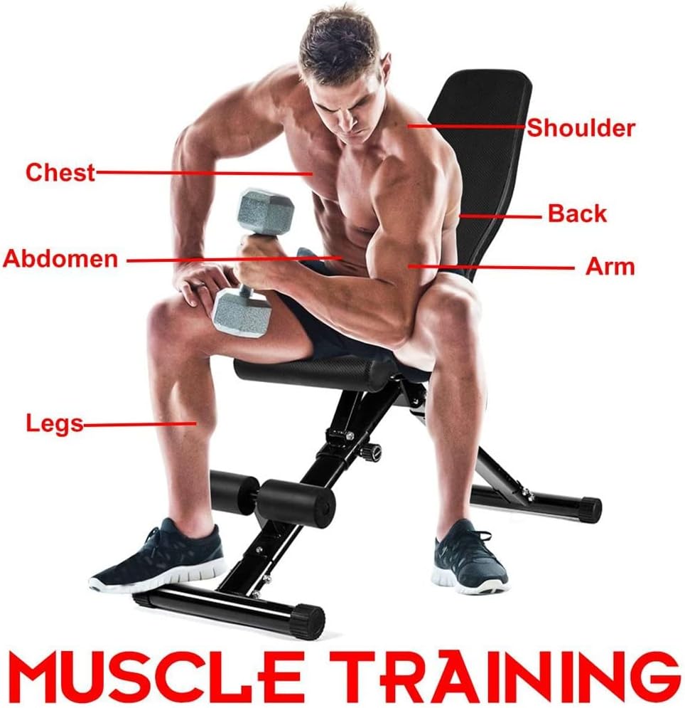 Adjustable Multifunctional Foldable Dumbbell Bench for Abdominal Fitness Workout Exercise Equipment
