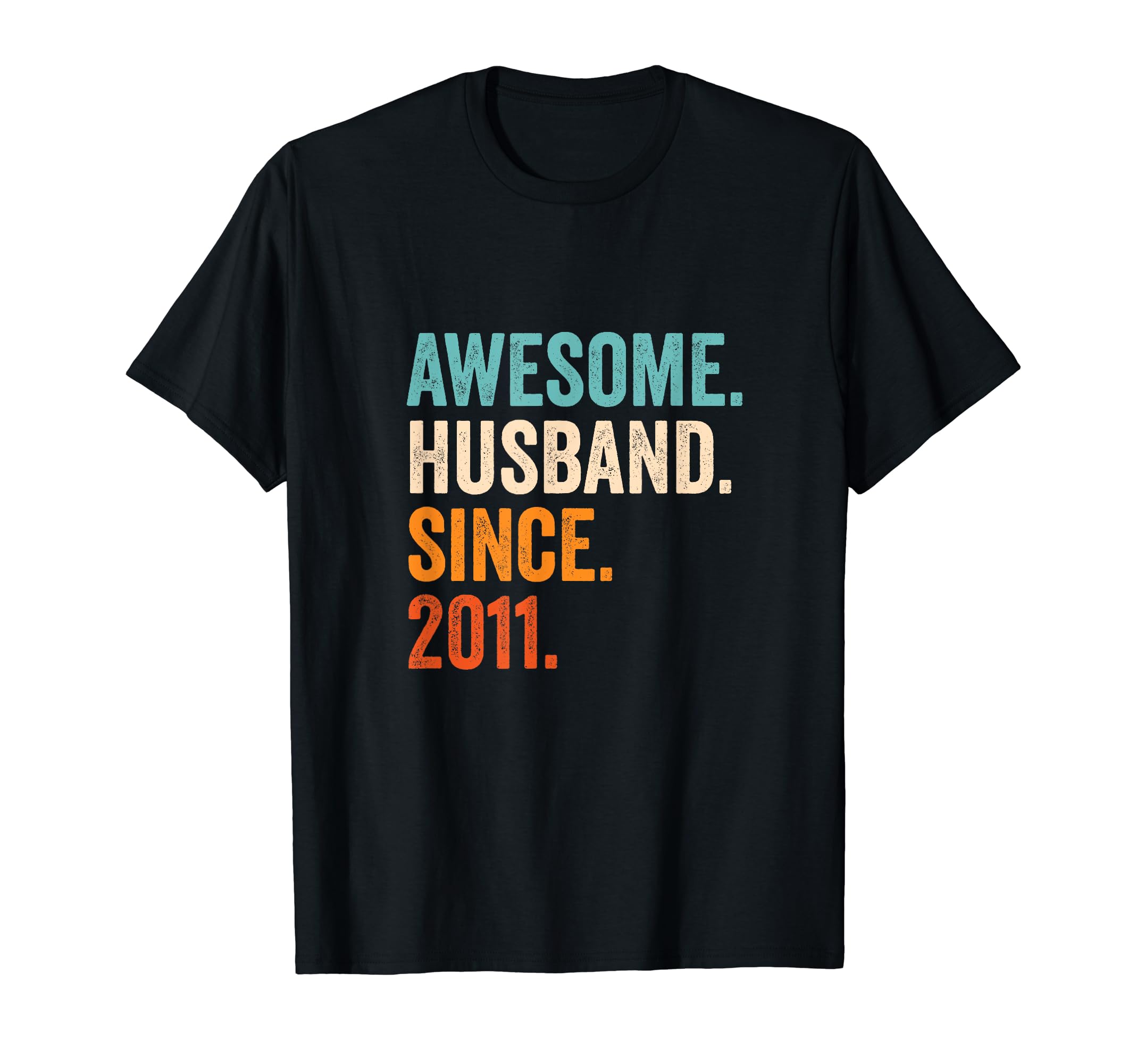 Awesome Husband Since 2011 14th wedding anniversary 14 years T-ShirtOEKO-TEX STANDARD 100