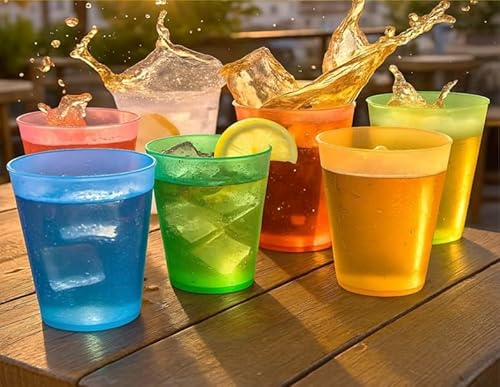 Miniatura 9 de Vasos De Plastico Duro - Sidra Mojito 50 Cl - Envio 24h - 25 Uds Reutilizables - Plástico Duro Resistente - Uso En Fiestas, Cumpleaños, Festivales, Para Cocktail, Cerveza, Copas 25, Transparente