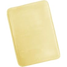 Clara Clark Bathroom Rugs, Ultra Soft Plush Bath Mat for Bathroom, Non-Slip, Velvet Memory Foam Bath Rugs, 17 x 24, Solid Mellow Yellow
