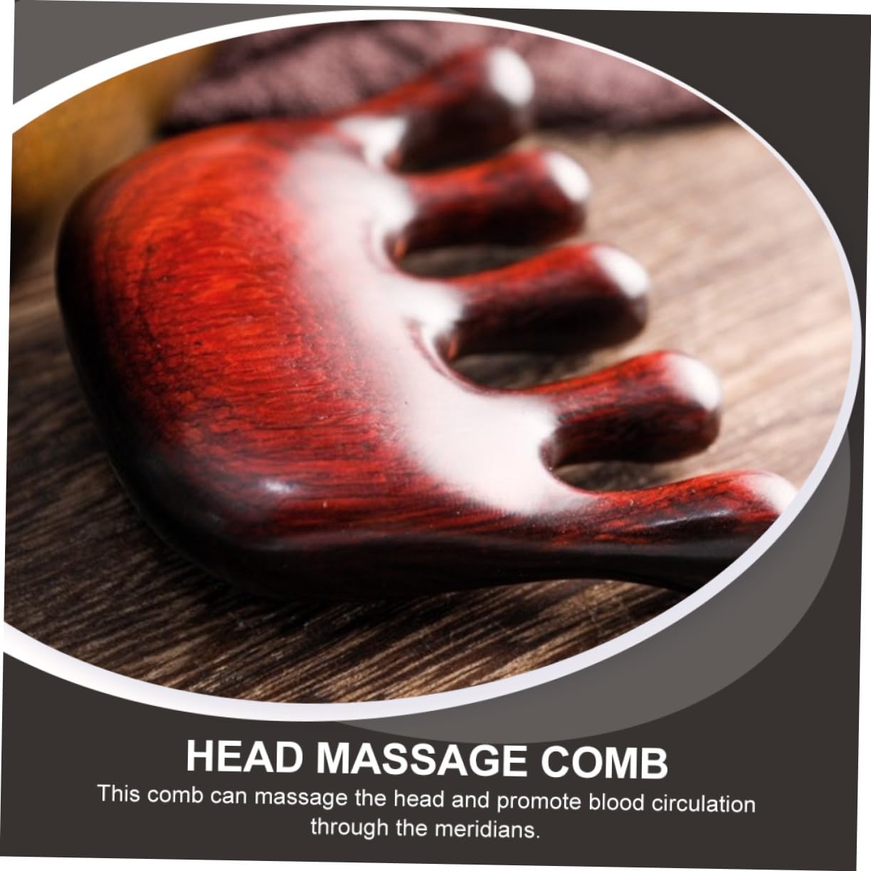 3pezzi Pettine Massaggiatore Legno Per Capelluto Strumento Manuale Per Rilassamento e Del Massaggio Antistress Per Testa e Corpo Design Ergonomico e Portatile