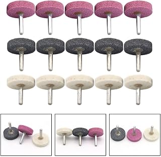 Accesorios para molino eléctrico, rueda de piedra de molienda, tipo T, material de corindón cromado, gris, rosa, colores blancos (gris 40 mm)