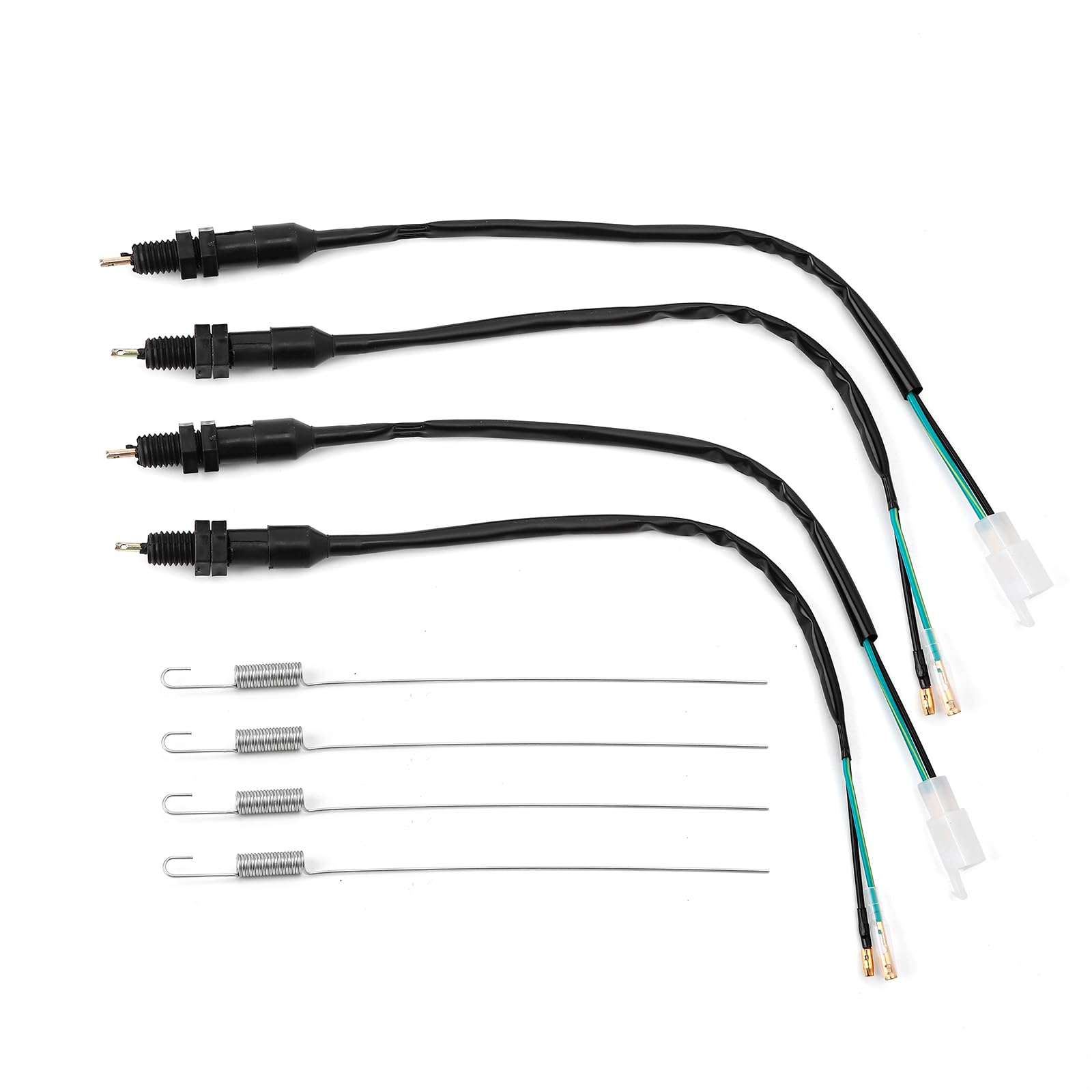 Gofira 4Pcs Motorcycle Rear Brake Light Switch with Spring Kits Compatibel with Honda Suzuki Motorcycle Scooter ATV