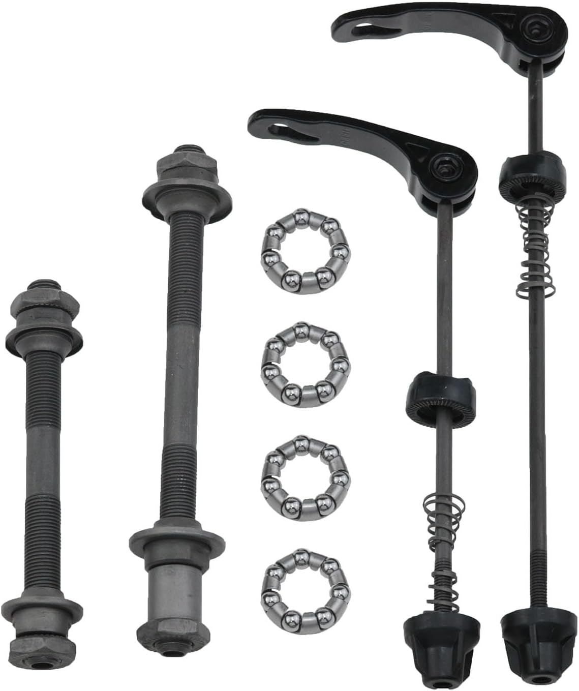 Bicycle Quick Release Skewer Bicycle Bearings Bike Hub Axle Bike Axle Bicycle Wheel Hub Axle Bike Parts for Road Bike Mountain Bike Mountain Bike BMX 1 Set