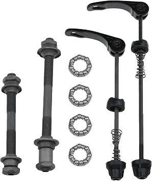 Bicycle Quick Release Skewer Bicycle Bearings Bike Hub Axle Bike Axle Bicycle Wheel Hub Axle Bike Parts for Road Bike Mountain Bike Mountain Bike BMX 1 Set
