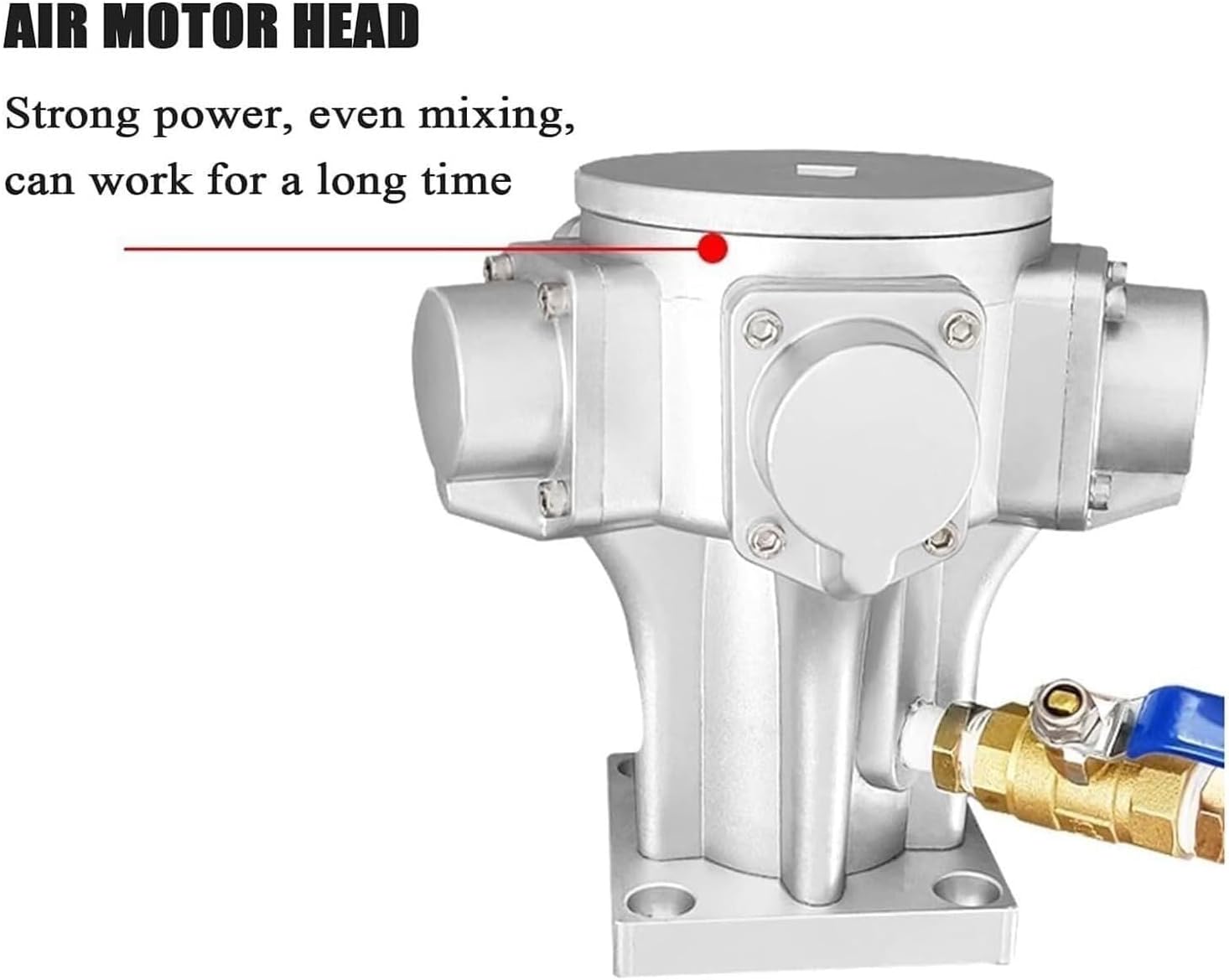 IBC Air Agitator, 1/2HP Pneumatic Tank Mixer Machine, Impeller Diameter 250mm/Mixing Rod Length 880MM, For Ink Dissolver Agitator