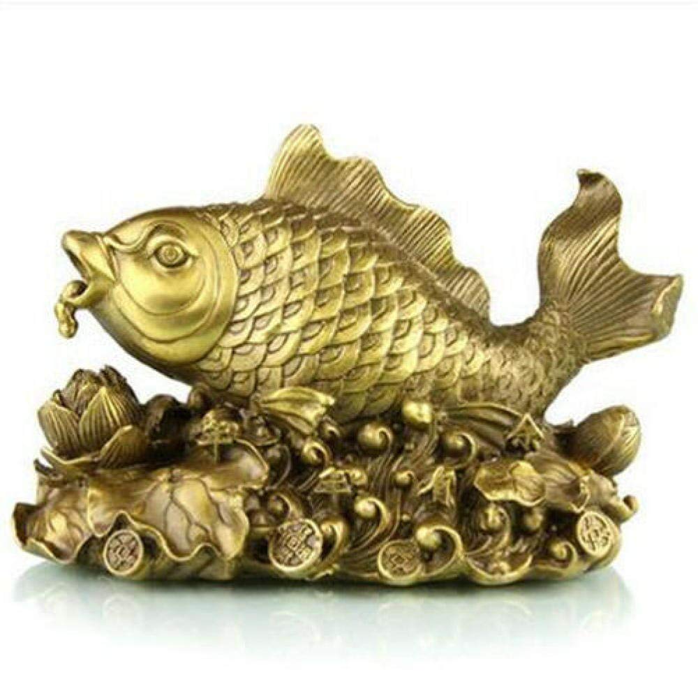 Sculptures statues ornements figurine poisson en cuivre massif pour collectionneurs