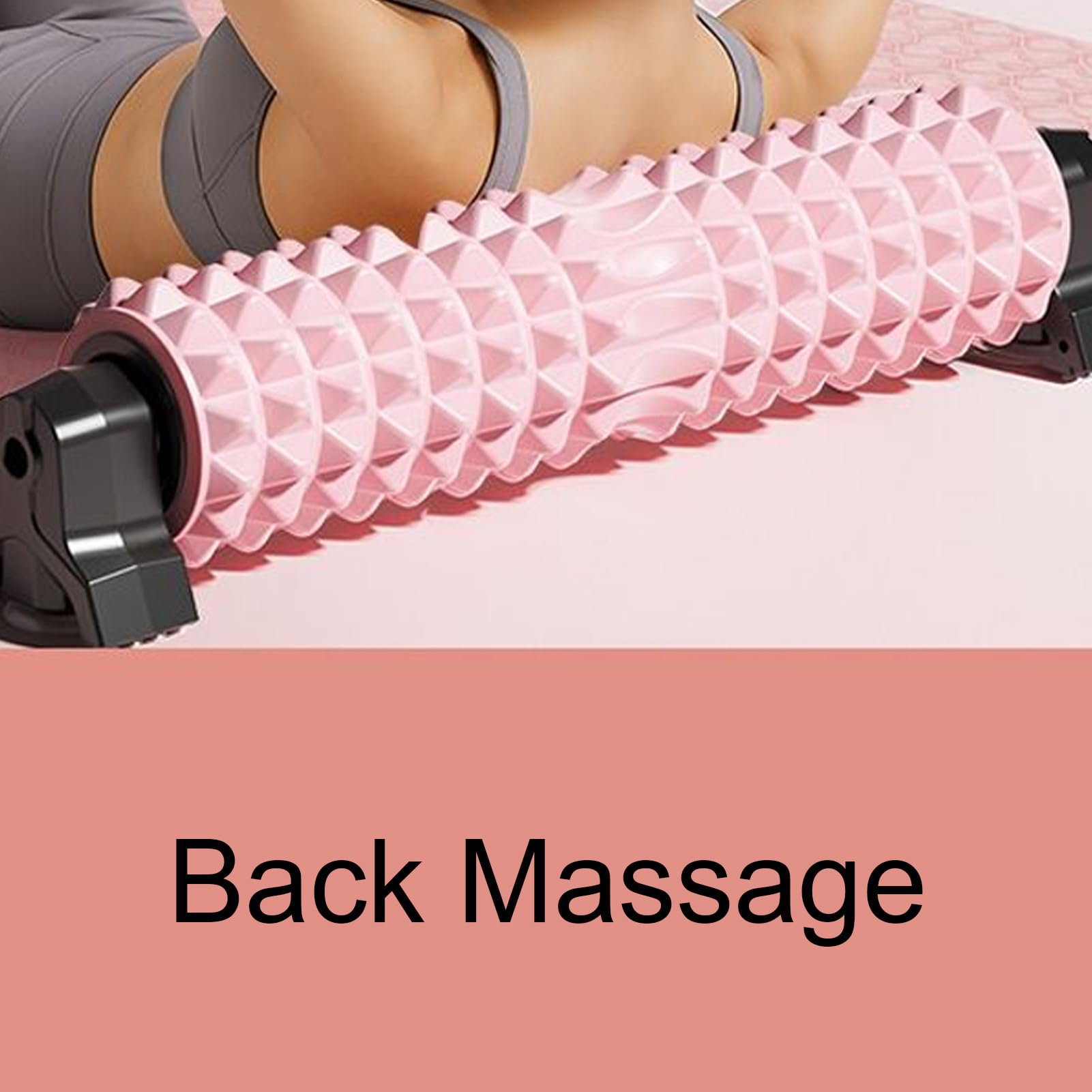 Rulli in schiuma – Trigger Point Foam Roller con supporto, migliora il ripristino dei, massaggio profondo dei muscoli della schiena, lungo lo yoga, per fitness, palestra ad alta densità