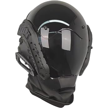 Cyber Punk Mask Cyber Punk Helmet with Including Masks Futuristic Mask Gothic Cosplay for Adults Halloween Party Coolplay Gifts