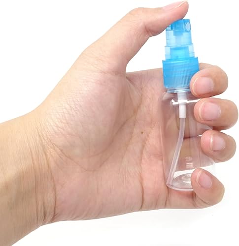Miniatura 3 de Honbay 4 botellas de aerosol de perfume de niebla fina de plástico reutilizables de 1.0 fl oz, botella rociadora vacía transparente para cosméticos,