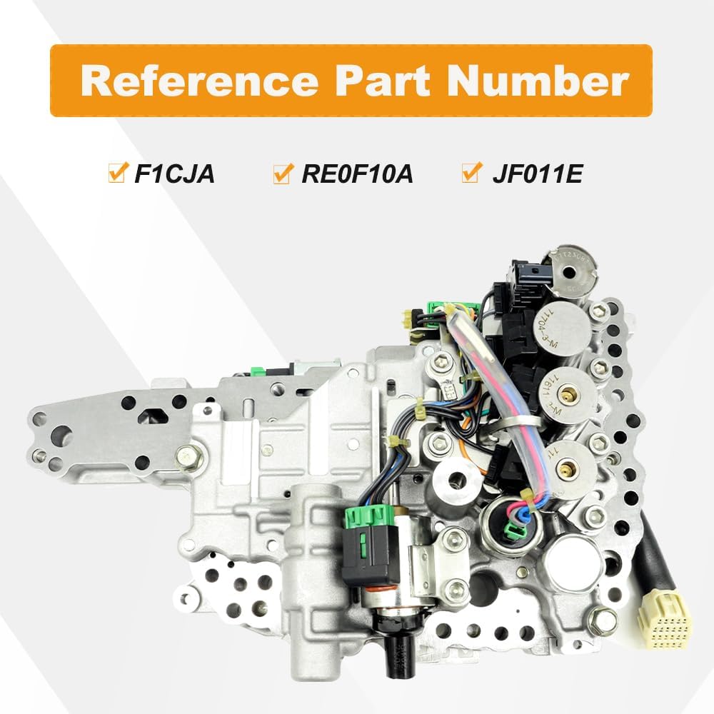 JF011E RE0F10A Transmissions Valve Body with One Oil Pressure Switch-Compatible with Nissan Altima 2007-2013/Rogue 2008-2015/Versa 2011,Dodge 2007 2012,Jeep 2007-2010,Mistubishi 2007-2016